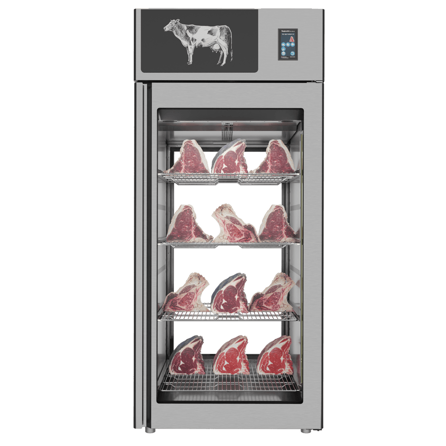 Stagionello® Dry Age 3.0 900 Liter, 225 Kg Dry Aging Cabinet with Humidity Management, 2-Glass View – 220-240V, 1Ph, 548W