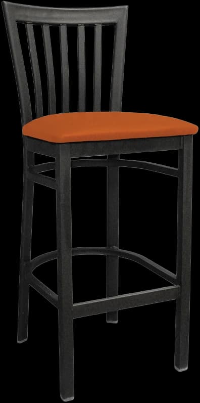 ATS 87-BS Flared Slat-Back Barstool
