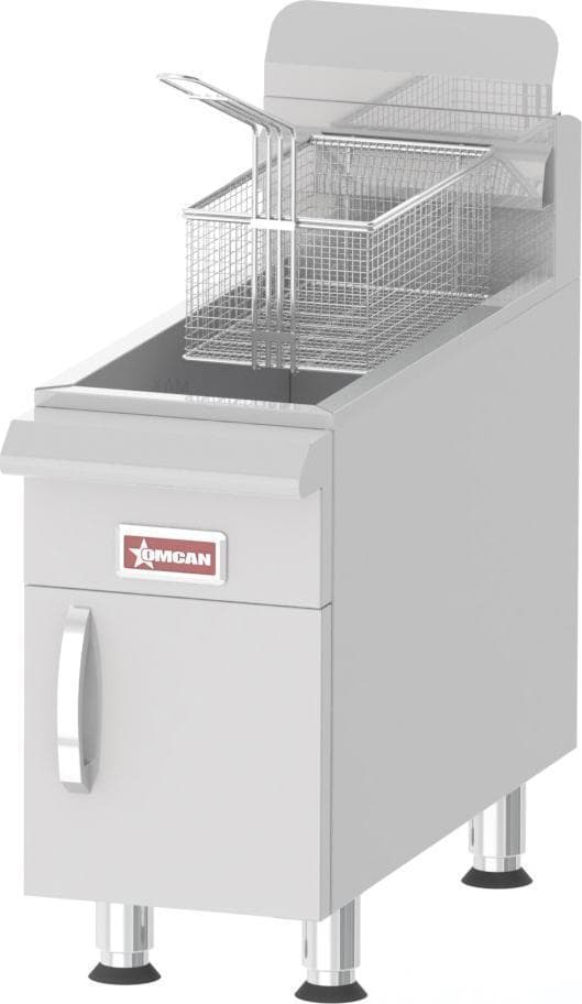 Omcan 15 lb Oil Capacity Commercial Countertop Fryer with 26,500 BTU