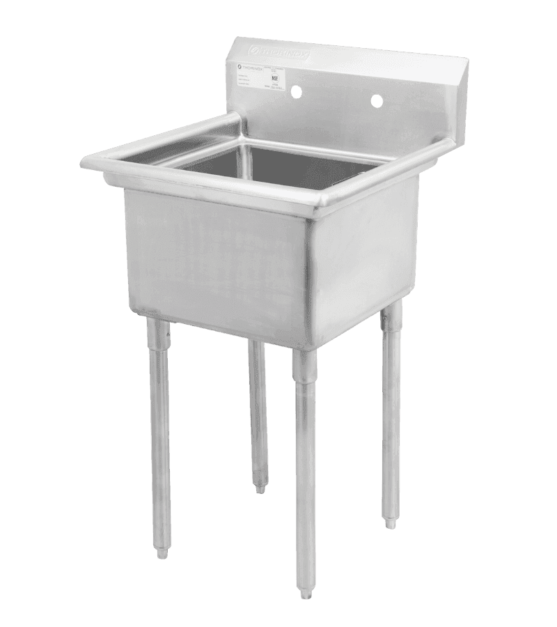 Thorinox TSS-1821-0 18" x 21" x 11" Single 18" & 20" Sink