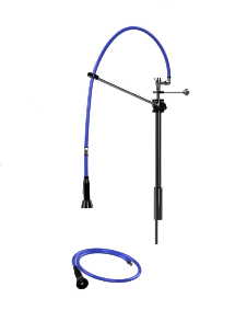 HIMI Products – Instinct Pre-Rinse Faucet Unit with 60″ Hose, Wall Mount Bracket, Vacuum Breaker & 6′ Extension Hose – IF6002