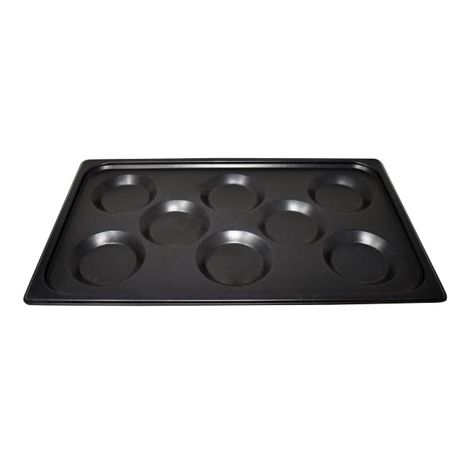 Full Size 12″ x 20″ Non-Stick Aluminum Multi-Baker Pan with 8 molds for Combi-Oven