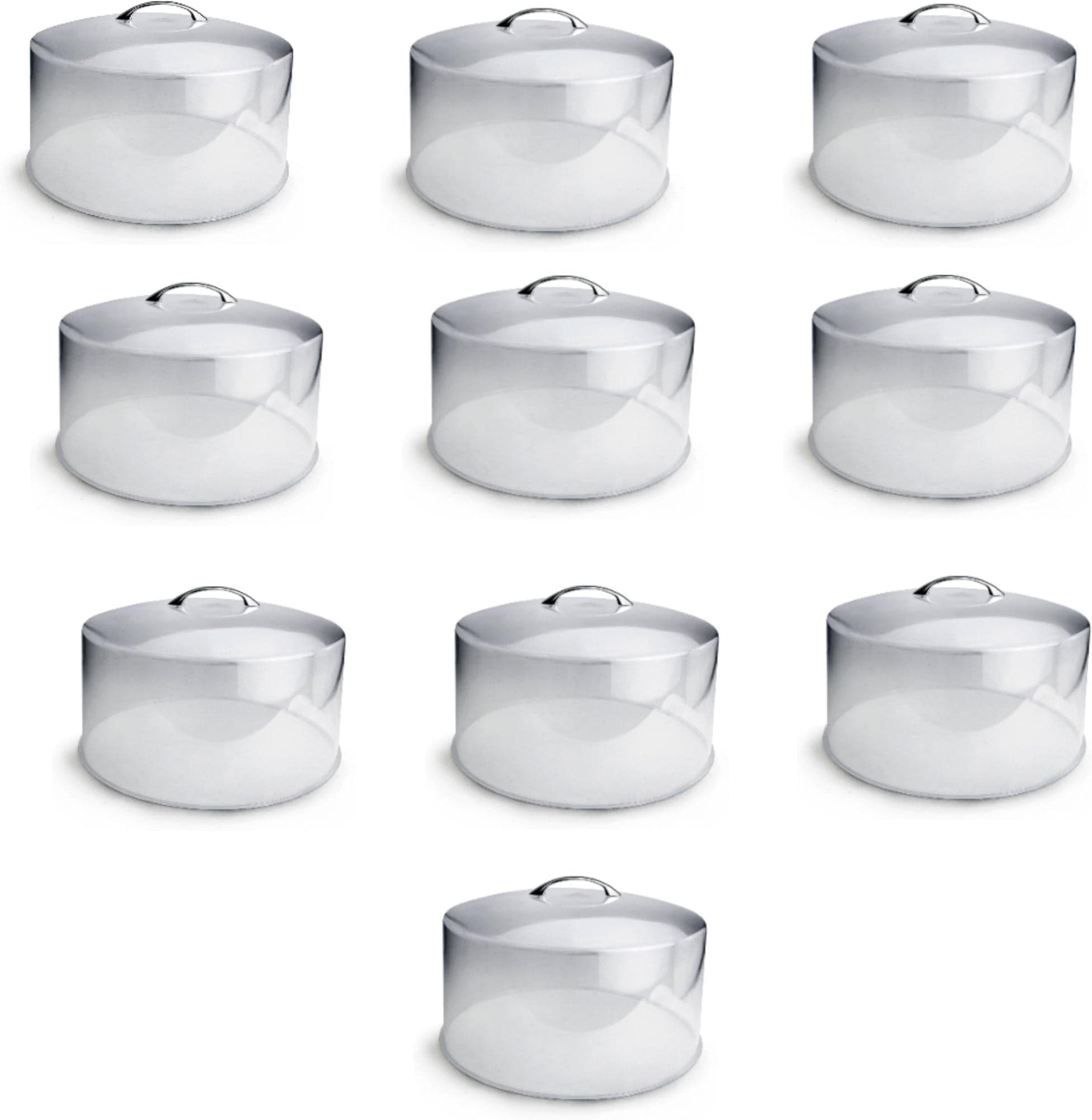 Plastic Cake Cover With Chrome Plated Handle