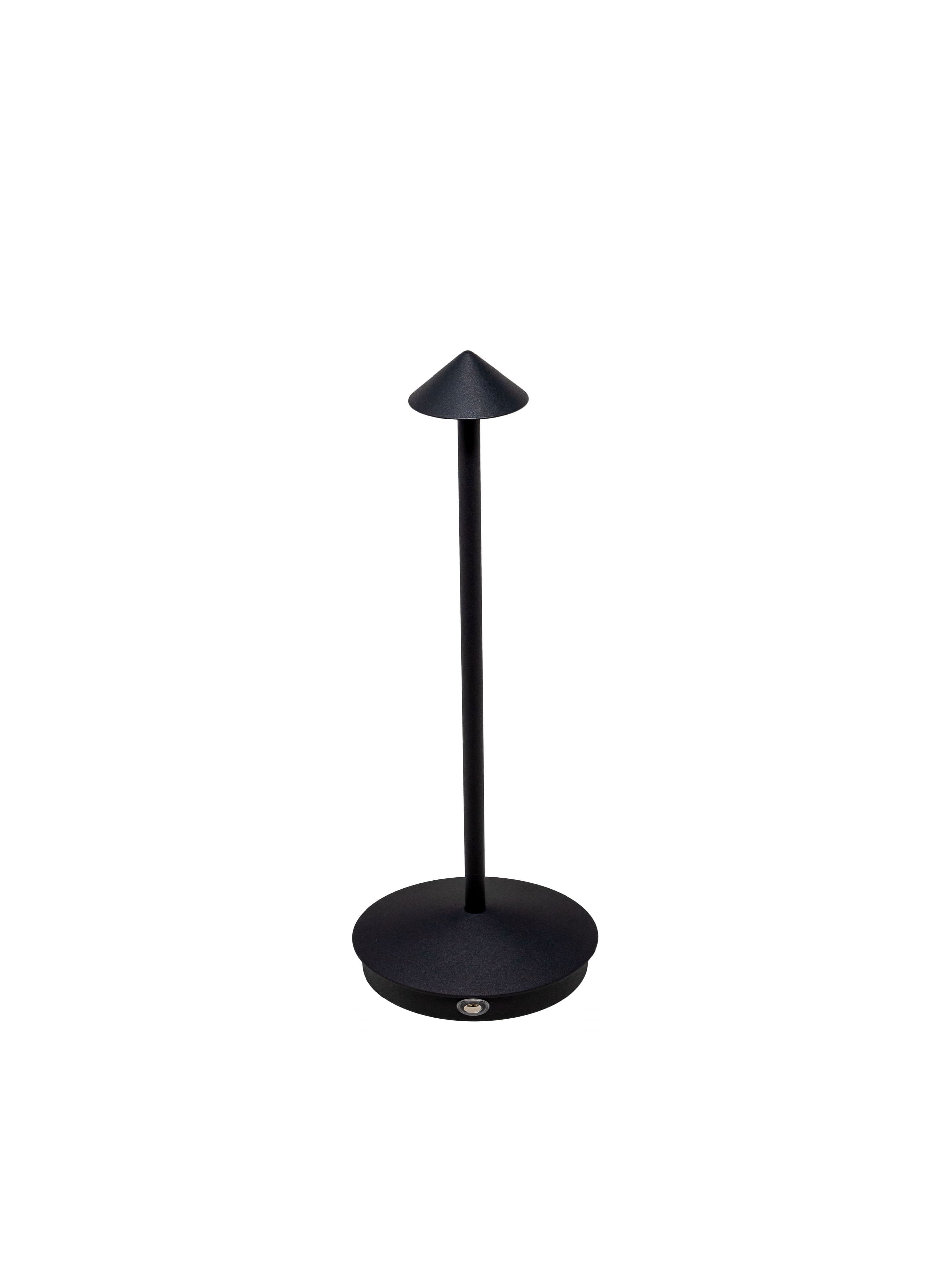Laurentian Black LED Rechargeable Table Lamp