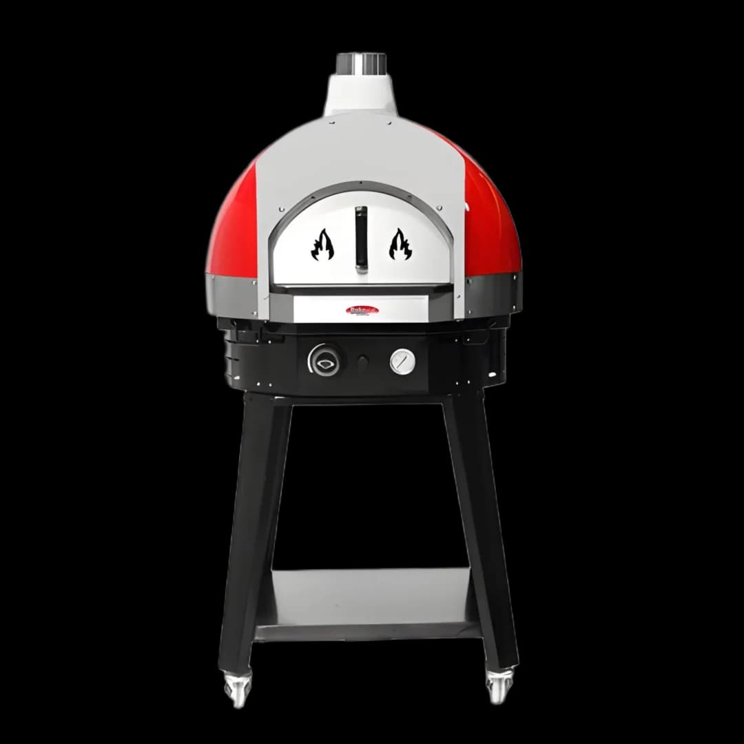 BakeMax BMSPOH70B Mini Dome Gas Stone Pizza Oven