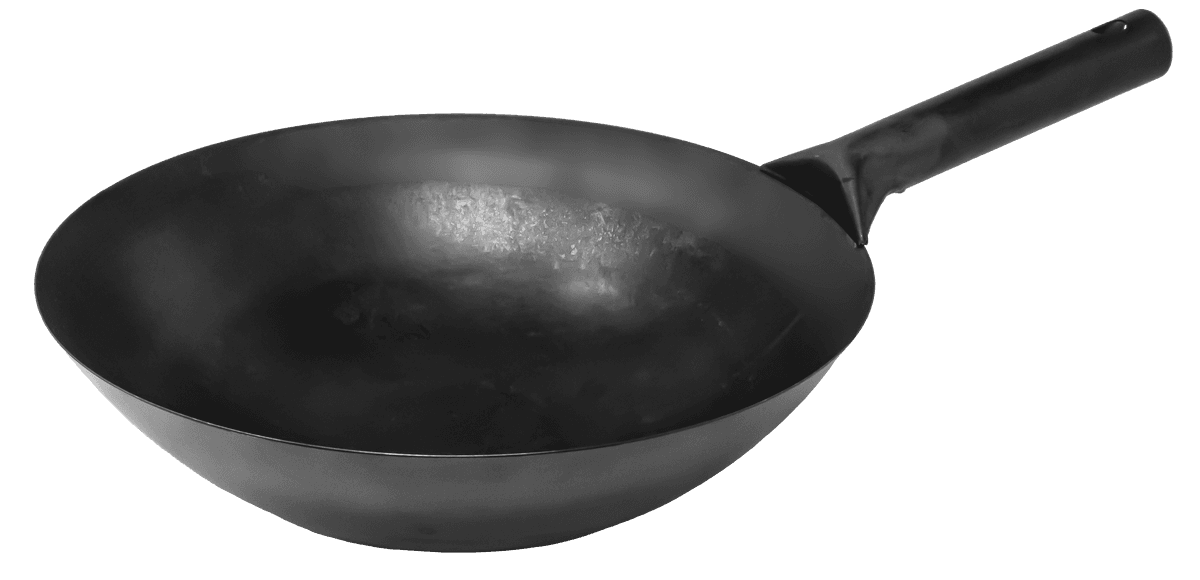 14″ Mandarin Wok Black Iron, Welded Joint