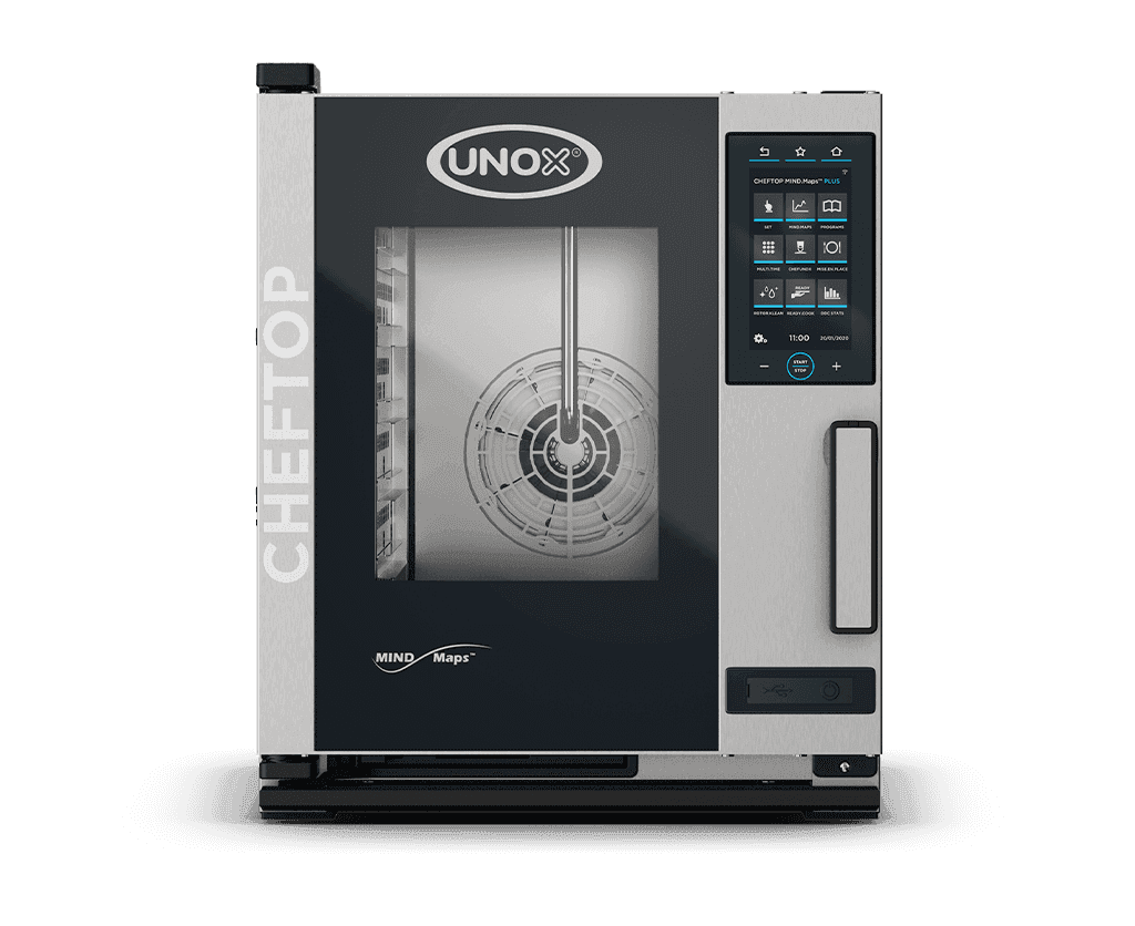 Unox – CHEFTOP MIND.Maps PLUS COMPACT Electric Combi Oven, 5 Trays GN 1/1, Right-Hinged – XACC-0513-MPRM