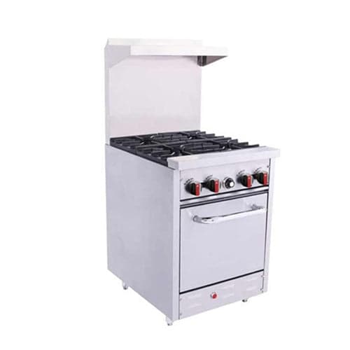 Bakemax BAS24O 24″ Propane Gas Range With 4 Open Burner
