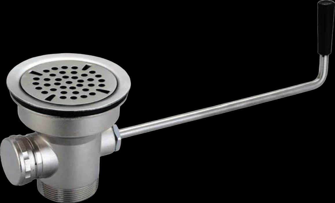 ATS FLO Twist Handle Waste Valve 3-1/2" Sink Opening, 2" Drain Outlet