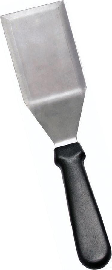 5 1/8″ x 2 7/8″ Stainless Steel Kitchen Hamburger Turner with Black Handle