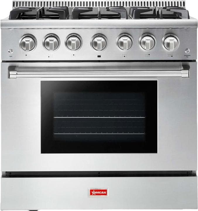 36″ 6-Burner Residential Gas Range - 106,000 BTU/hr – Natural Gas