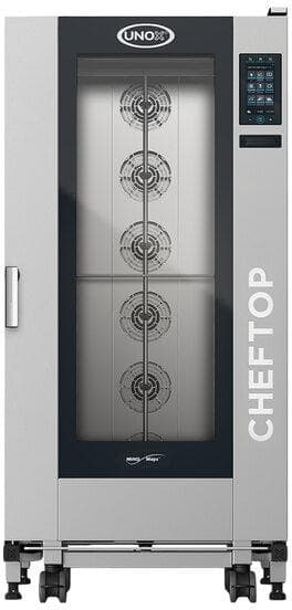 Unox - CHEFTOP MIND.Maps BIG PLUS Natural Gas 20 Pan Full Size Mobile Trolley Combi Oven with Left-Hinged Door, 1Ph, 120V - XAVL-2021-GPLS