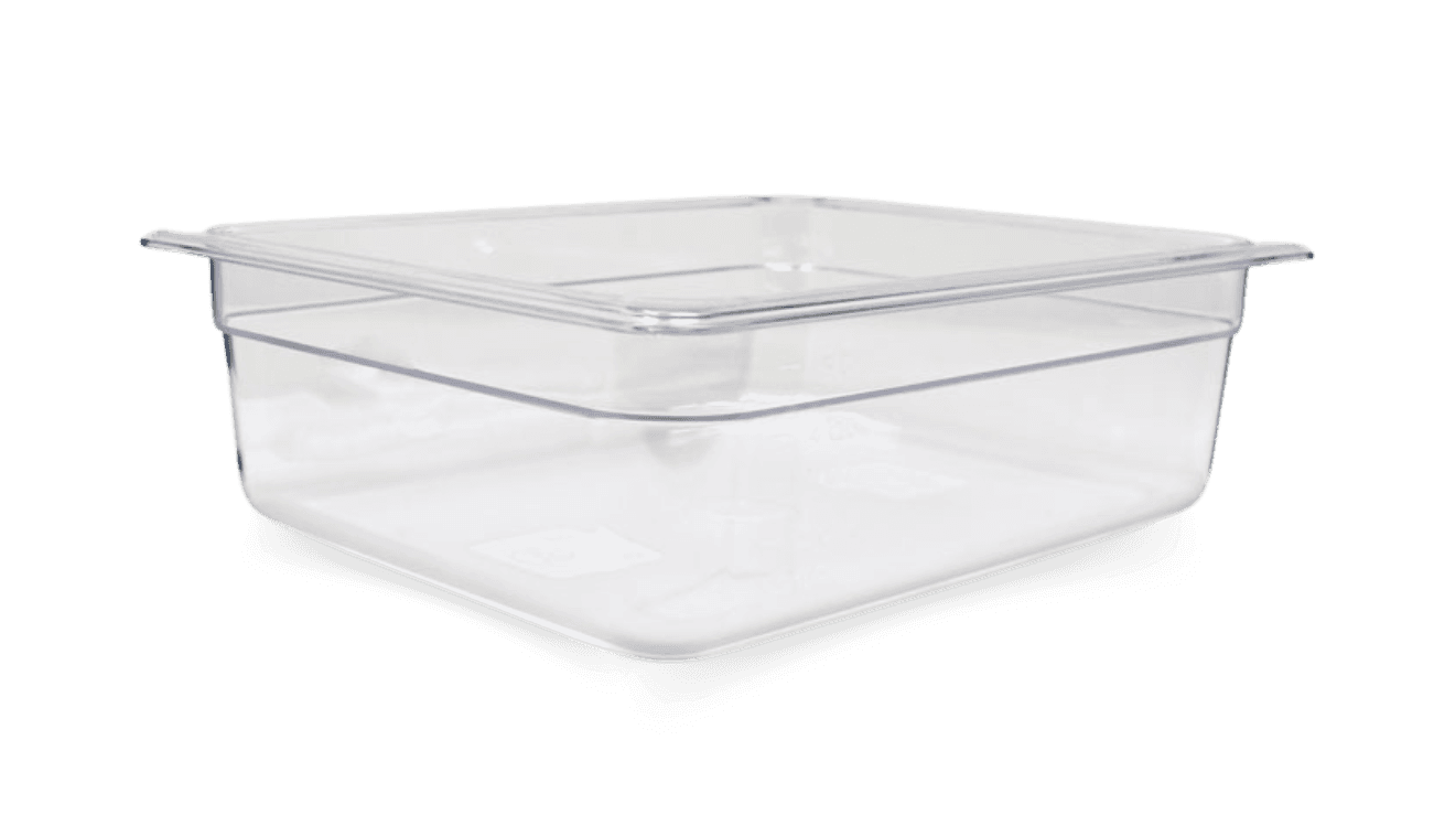 GN 1/2 Half-size Polycarbonate Clear Food Pan, 4″ Deep