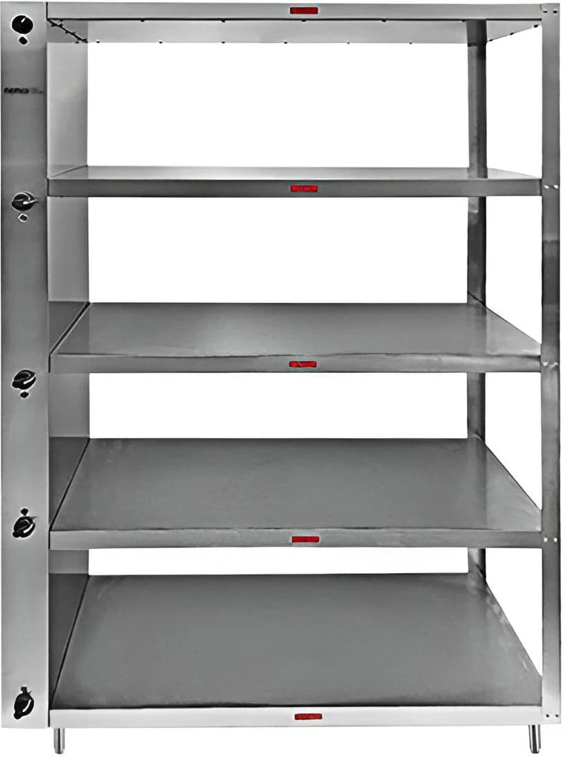 Nemco – 120V 5-Shelf Stainless Steel Heated To-Go Shelf – 6302-5ENCLOSED