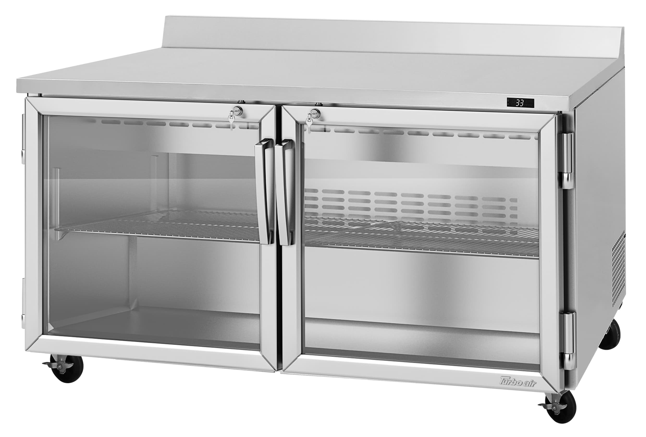 Turbo Air – PRO Series Worktop Refrigerator, 60-1/4″ Wide – PWR-60-G-N