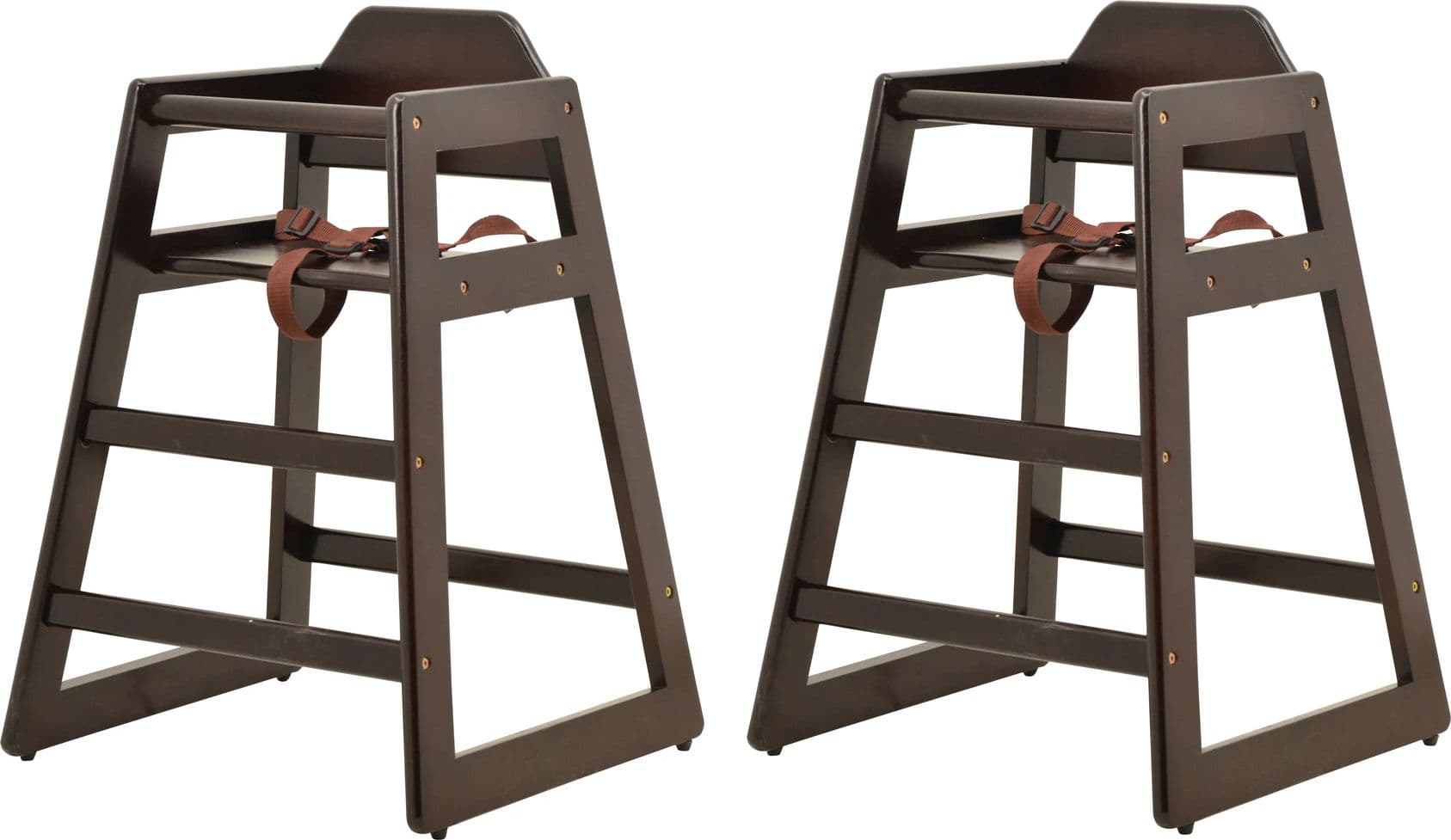 Commercial Mahogany Wooden High Chair