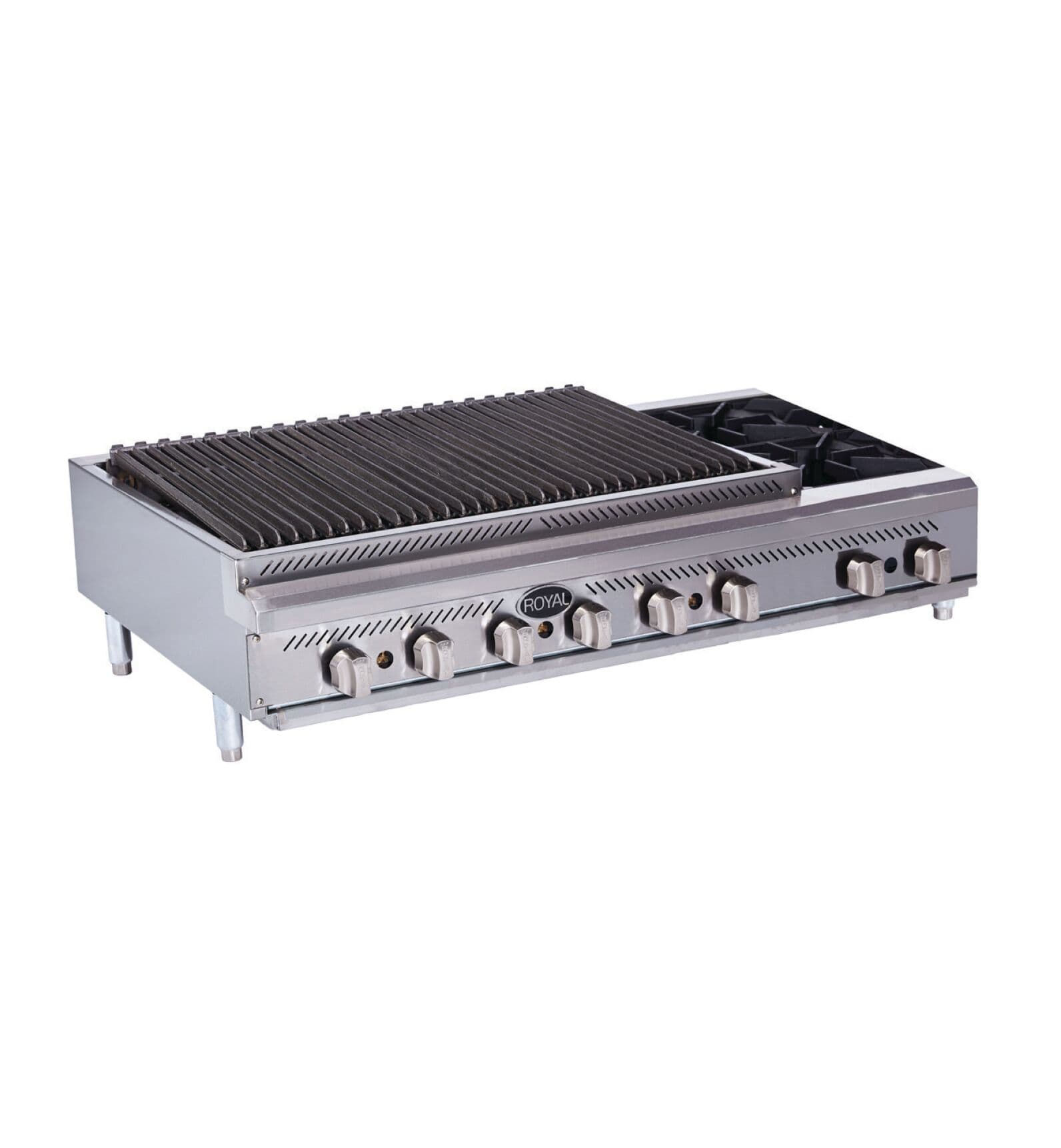 Royal – Combination Radiant Broiler / Open Burners – RRB-OB