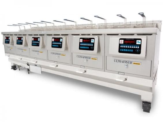 Ultrafryer – E20-20 Six Vat Commercial Electric Deep Fat Fryer with UltraClear Filtration – B-E20-20-6-UC