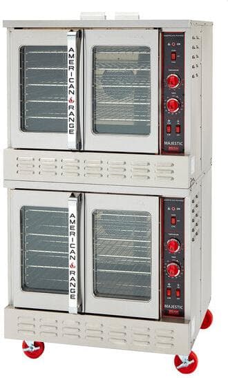 American Range - 40" Majestic Double-Deck Gas Convection Oven with Manual Controls, 150,000 BTU - MSD-2