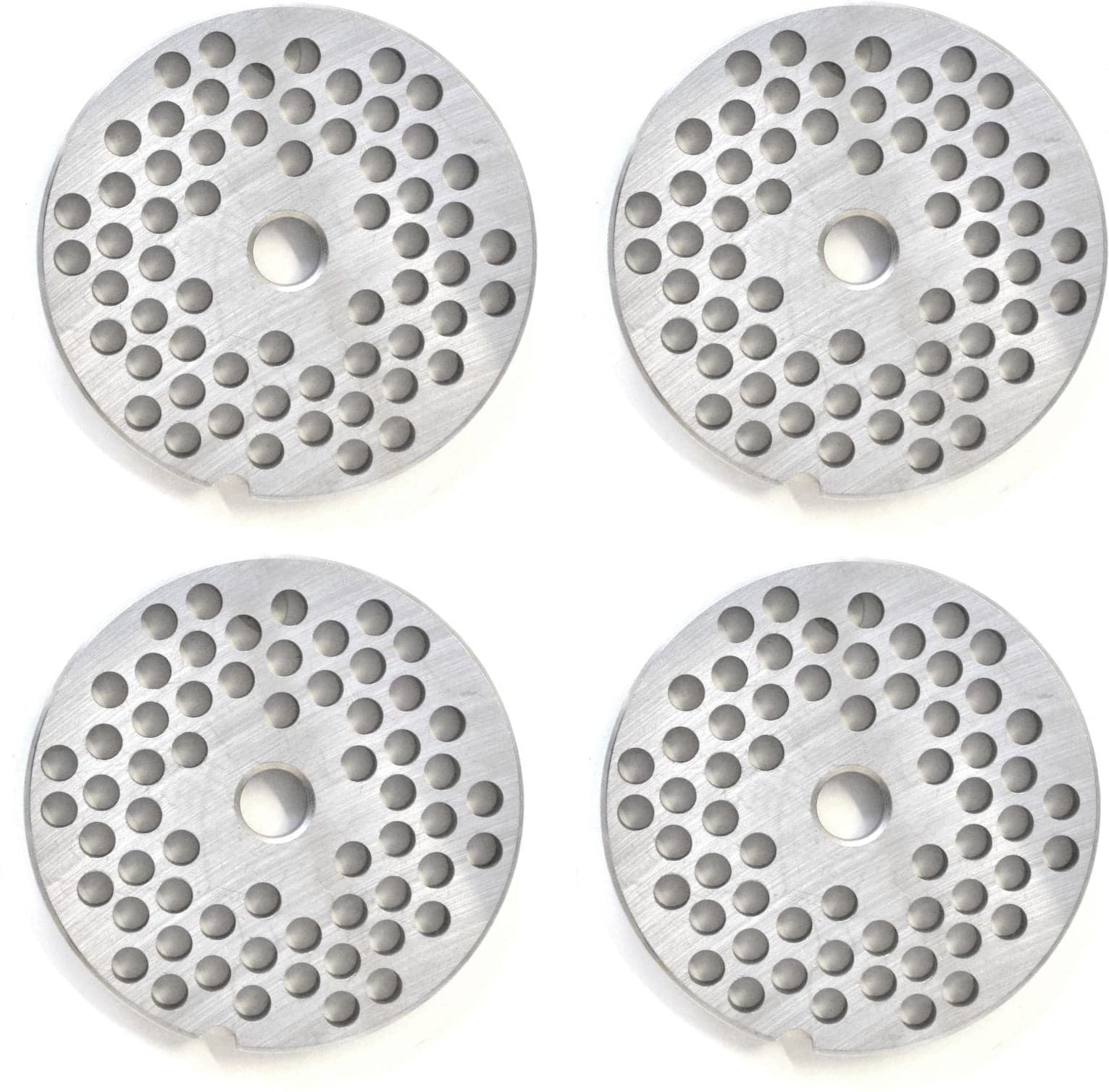 European Style #22 stainless steel plate, hubless, 6mm (1/4″) – one notch/ round