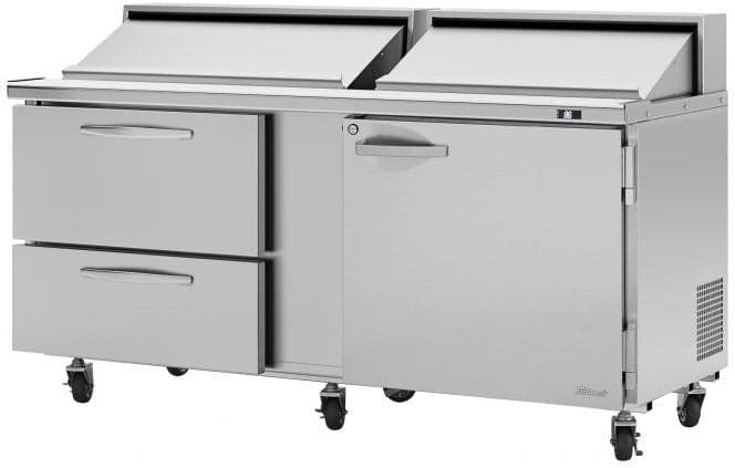Turbo Air – PRO Series 72.6″ Sandwich/Salad Unit with 2 Drawers and 1 Left Hinged Door – PST-72-D2L-N (ETA 5-6 Weeks)