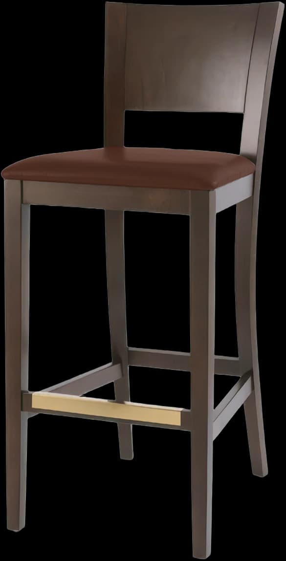 ATS AR-582-BS Wood Back Barstool
