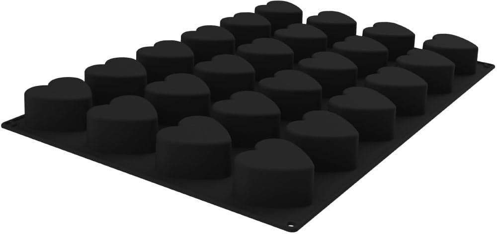 Silikomart – 3.1" Silicone Heart Baking & Freezing Mold with 24 Cavities – SQ086