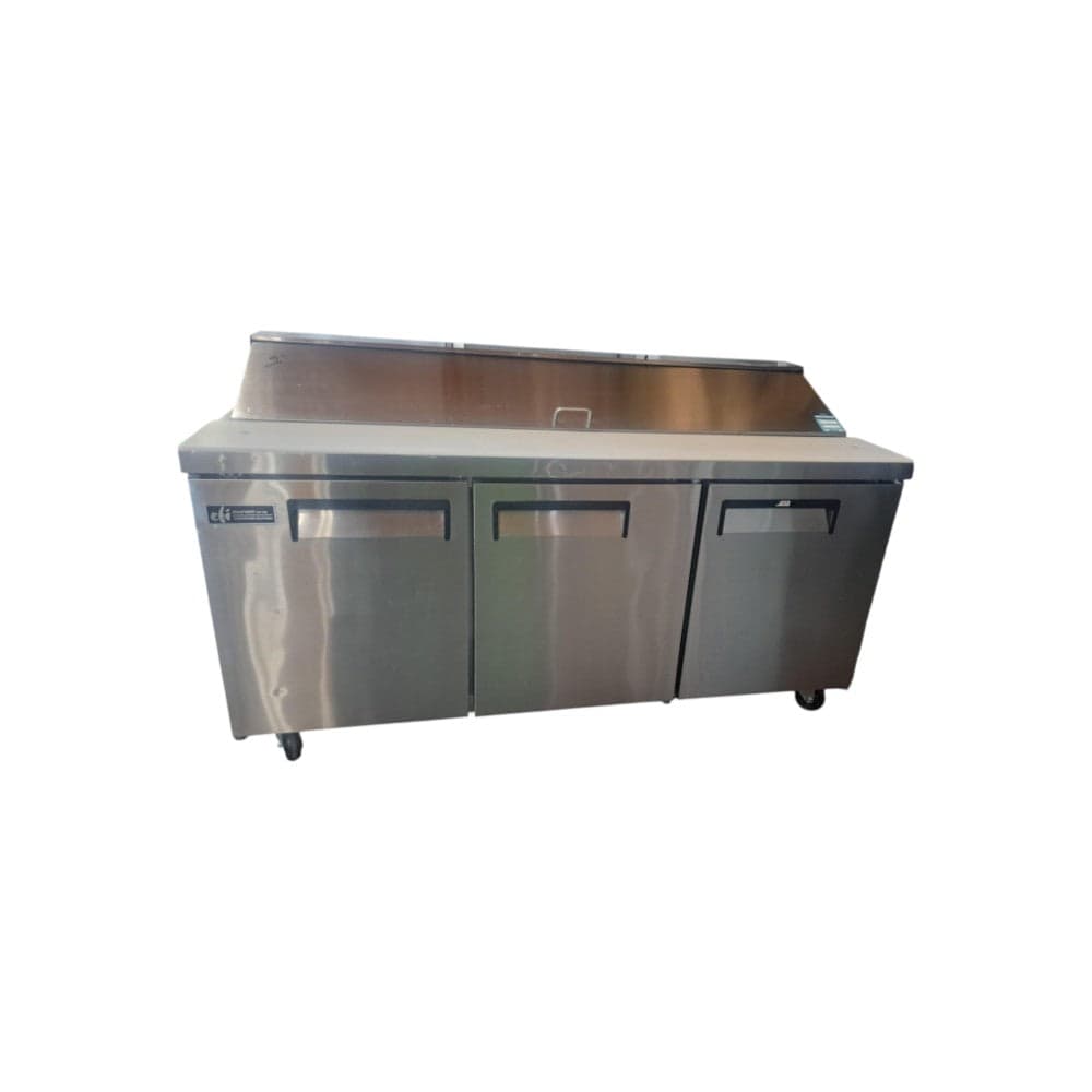 EFI CSDR3-72VCX Refrigerated Prep Table - 3 Solid Door - 70 Inch