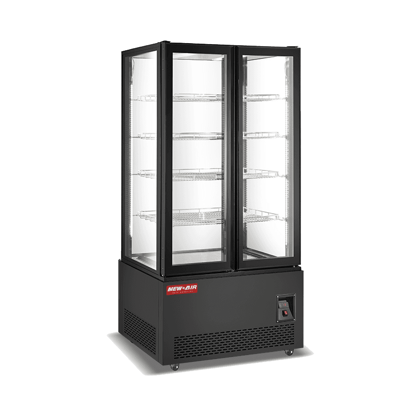 New Air NUDF-40-S 40" Upright Glass Freezer Display Case