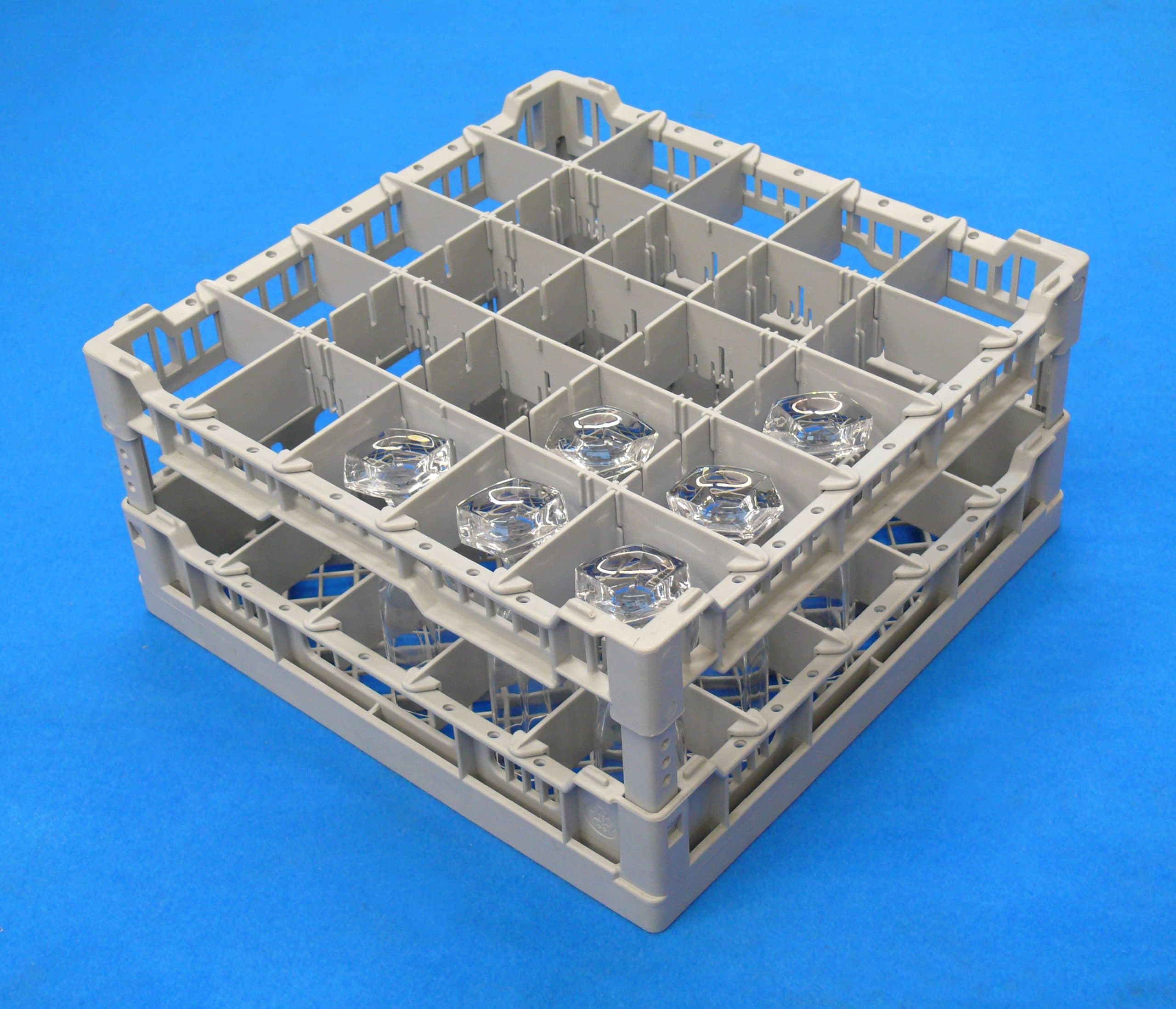 Lamber – Glass Rack with Compartments (25 Glasses)