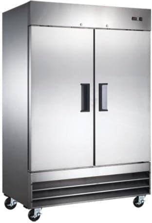 54″ Two (2) Door Reach-in Refrigerator, 47 cu.ft. (1330 L), Stainless Steel