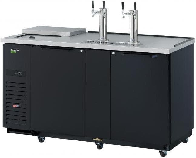 Turbo Air - Super Deluxe 69.2" Black Club Top Beer Dispenser - TCB-3SBD-N6 (ETA 5-6 Weeks)