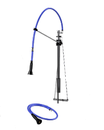 HIMI Products – Instinct Pre-Rinse Faucet Unit with 54″ Hose, V Mount Bracket, Vacuum Breaker & 6′ Extension Hose – IF5405