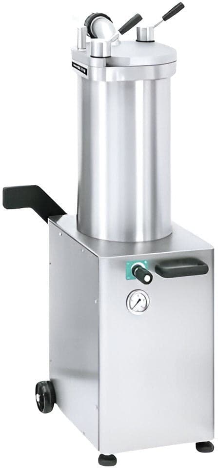 Talsa F25S 48 lb (22 kg) Hydraulic Piston Sausage Stuffer Stainless Steel | Trento – 110V, 1300W (1.75 HP)
