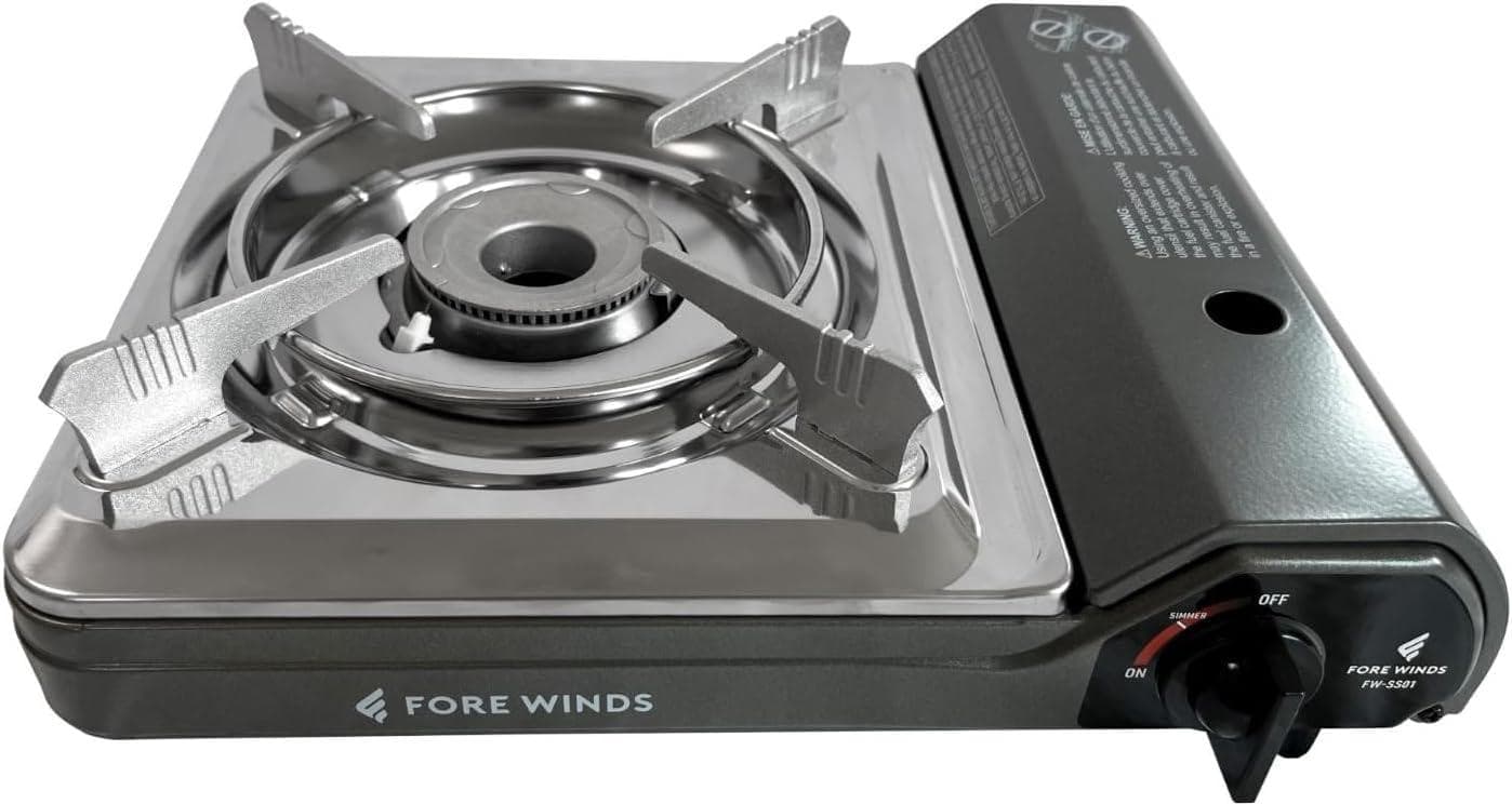 Iwatani - 12000 BTU Fore Winds Portable Butane Stove - FW-SS01