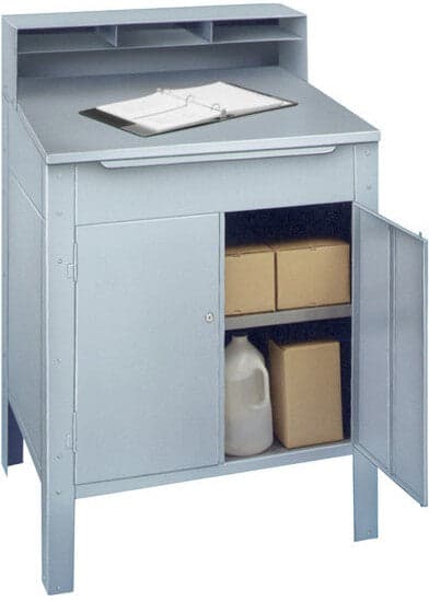 Winholt - 30" x 32.5" Stainless Steel Enclosed Stationary Receiving Desk - RDSWNSS-5