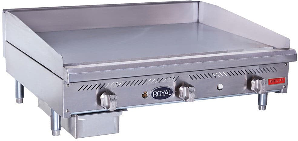 Royal - Delux 36″ Stainless Steel Heavy Duty Manual Griddle - RDMG-36
