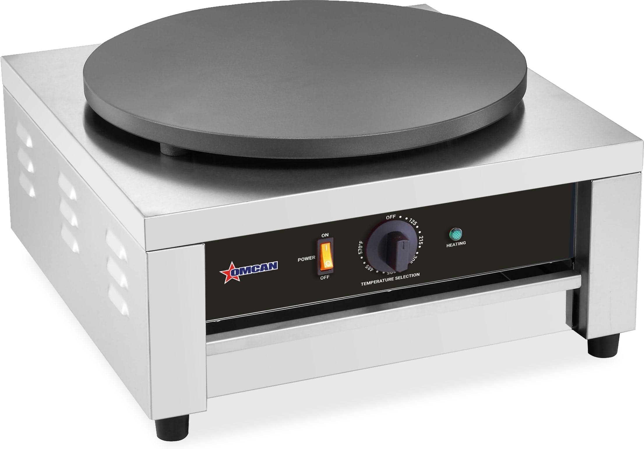 16″ Single Electric Cast Iron Crepe Maker – 120 V, 1750W
