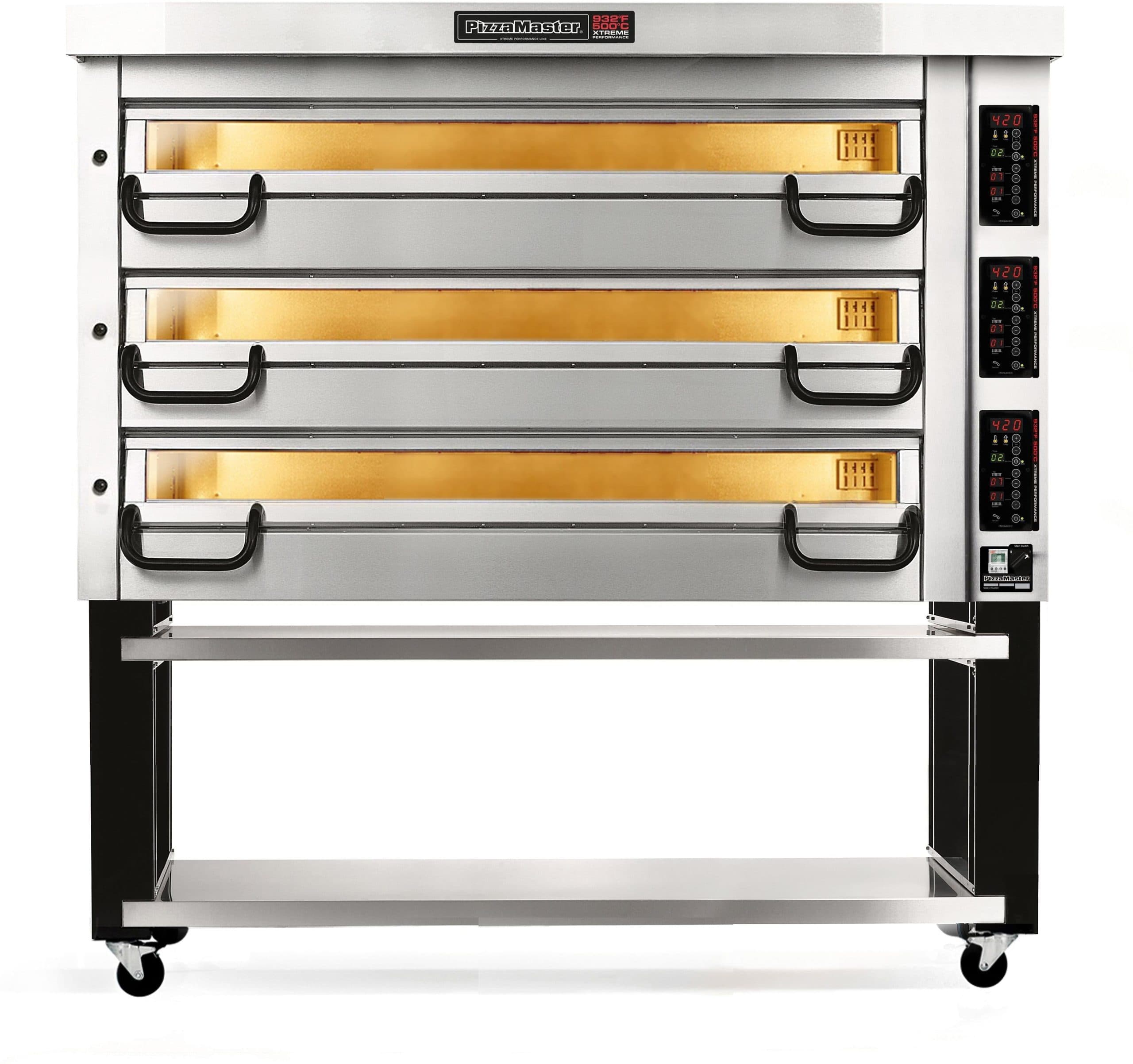 PizzaMaster - 900 Series 3 Stone Hearth, 3 Deck, Modular Electric Pizza Oven - PM 933ED