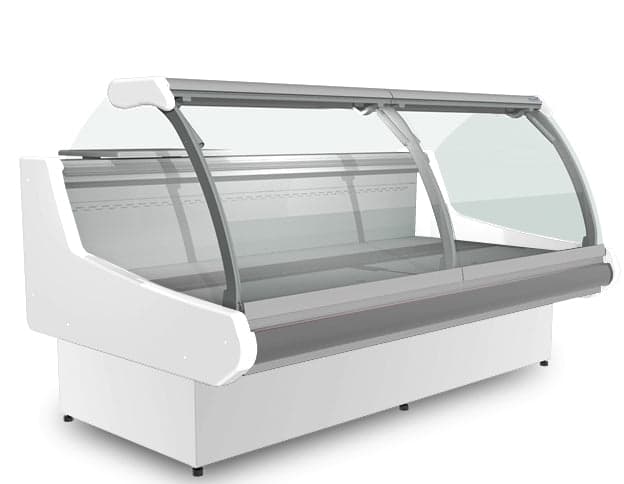 Igloo GRDSCD6 77¾″ Self-Contained Refrigerated Deli Case, Curved Lift-Up Glass, 45″ Deep