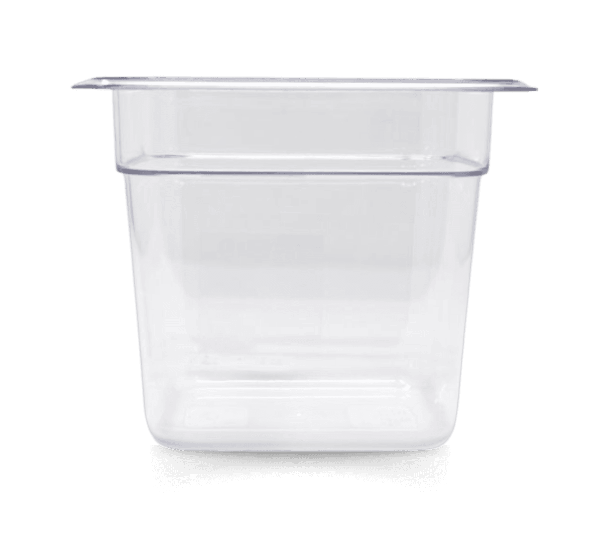 GN 1/6 Sixth-size Polycarbonate Clear Food Pan, 6″ Deep