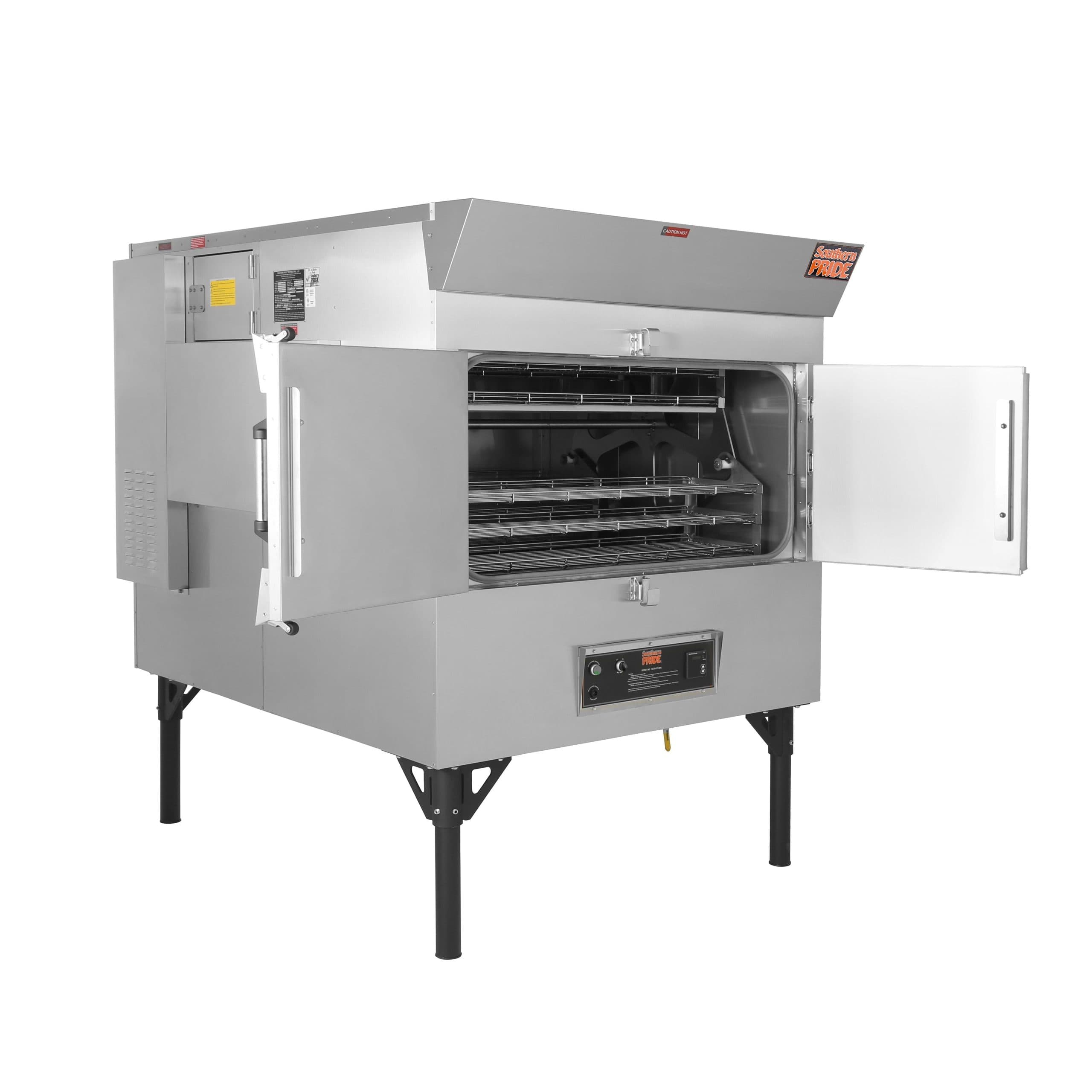 Southern Pride SPK-500 Gas Fired Wood‐Burning Rotisserie Smoker – 120V