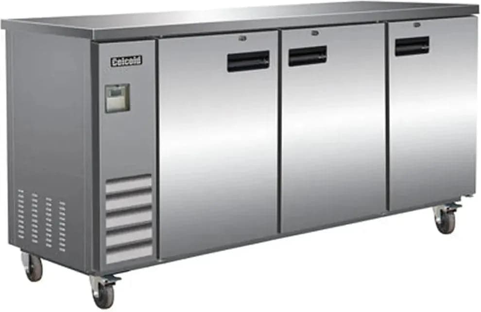 Celcold – 72″ Stainless Steel Commercial Back Bar Refrigerator – CBB72S