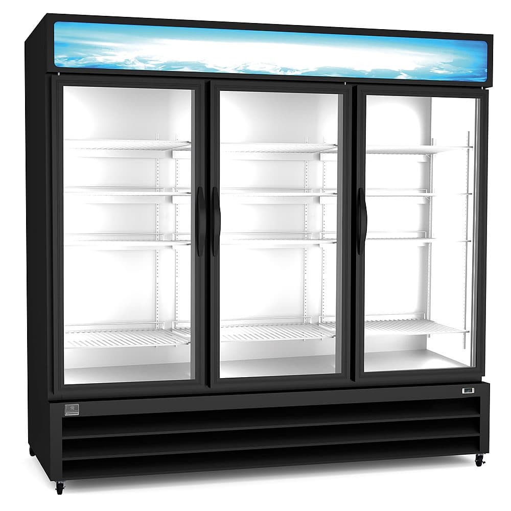 Kelvinator KCHGM72F 3 Glass Door Freezer