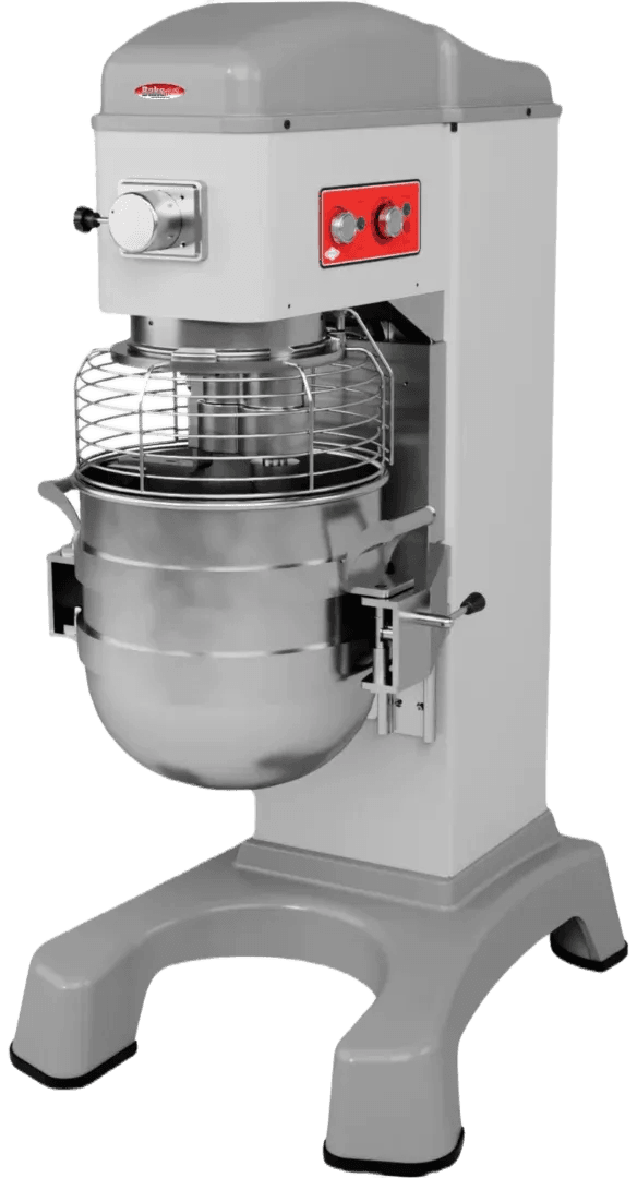 Bakemax - Floor Model 80 Qt Euro-Style Planetary Mixer with Automatic Bowl Lift - BMMK80