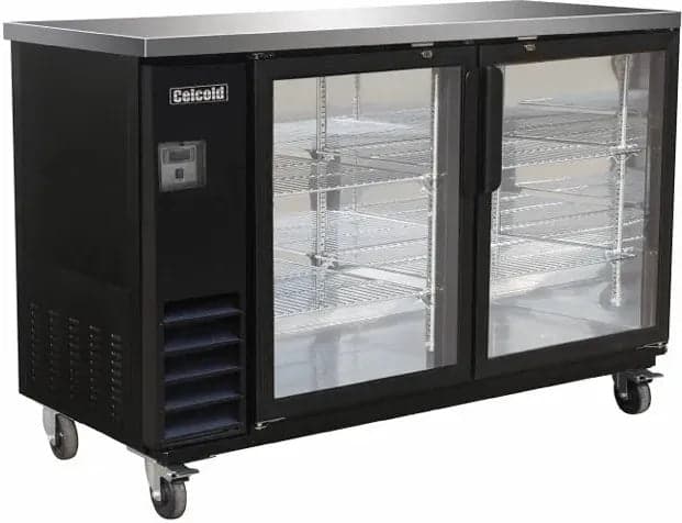 Celcold – 48″ Glass Door Commercial Back Bar Refrigerator – CBB48G