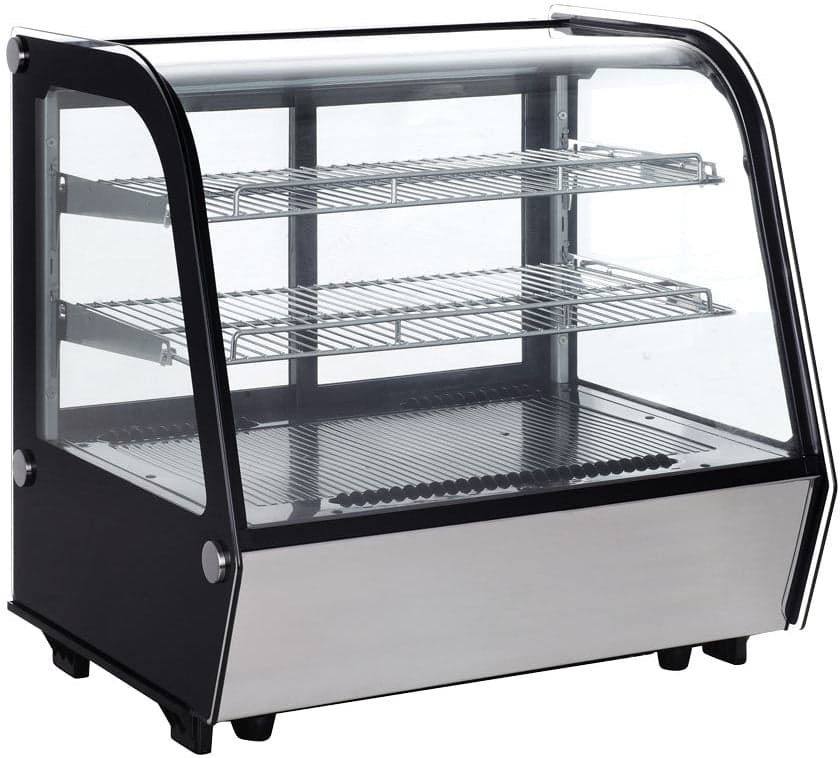 Omcan Two (2) Shelf Countertop Refrigerated Display, . ( ), Stainless Steel