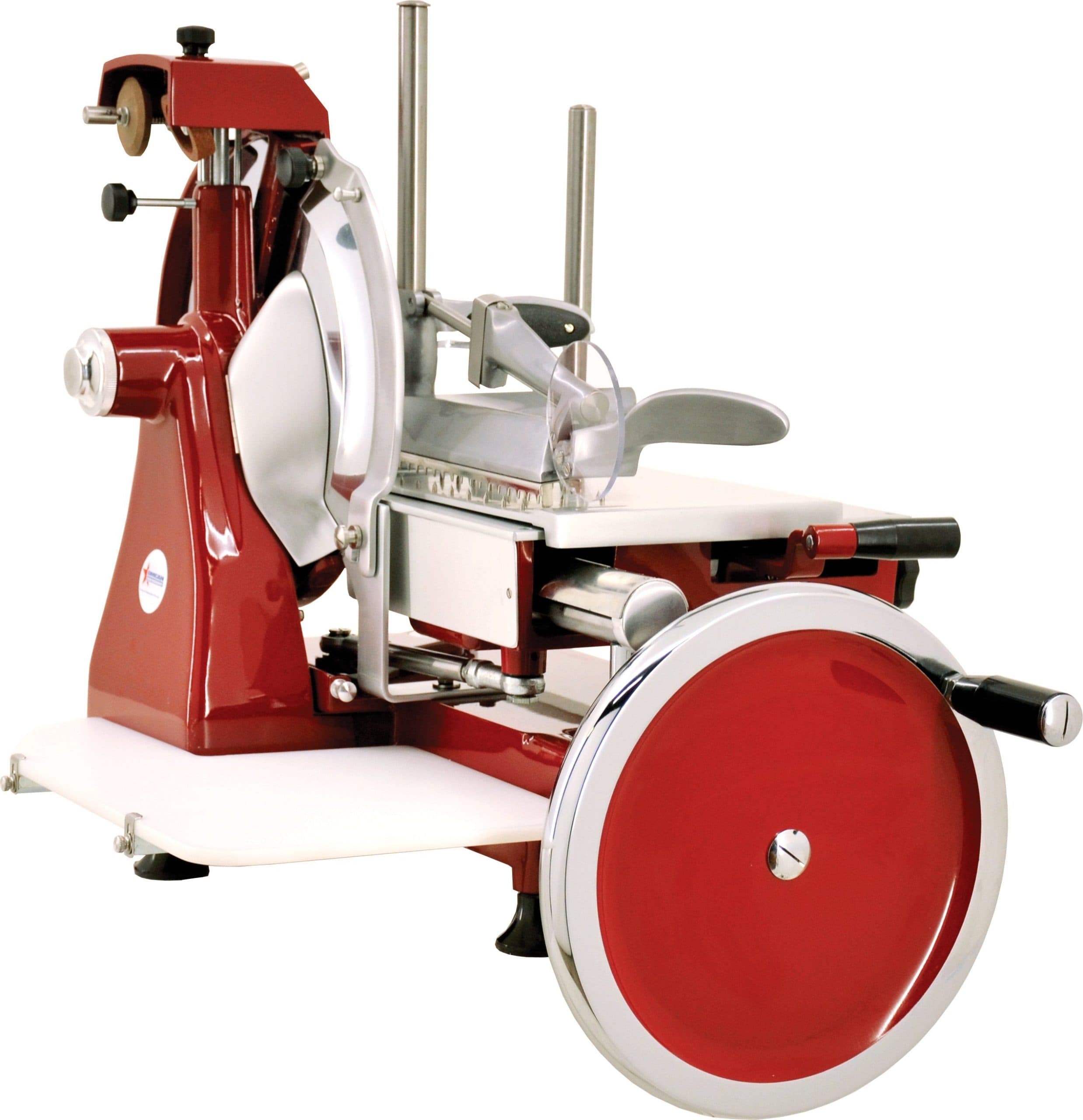 Trento 12″ Diameter Blade Volano Manual Slicer Standard Flywheel and Stainless Steel Tray
