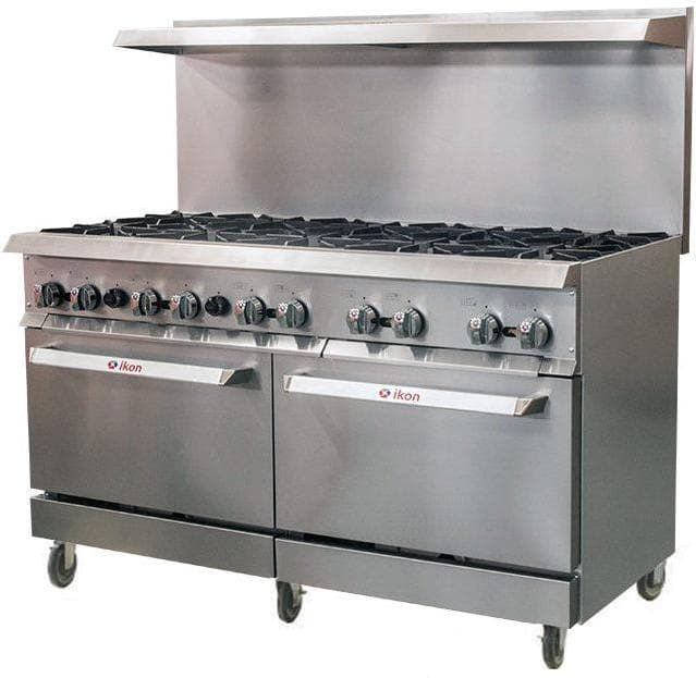 IKON COOKING – 10 Burners Gas Range with Oven – IR-10-60