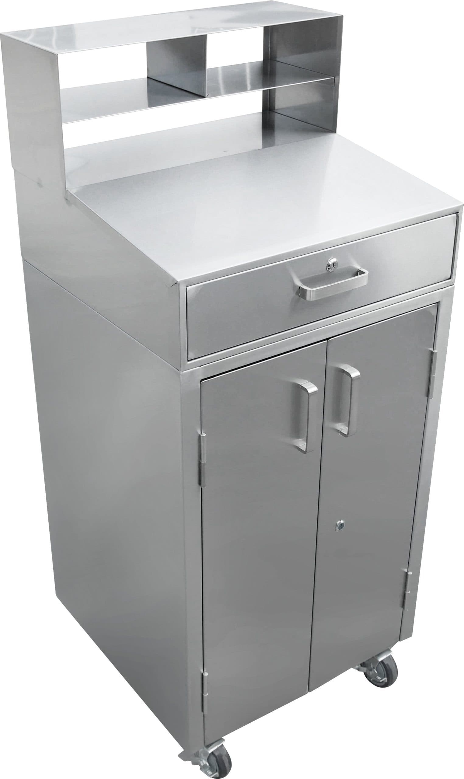 24" Stainless Steel Mobile Receiving Desk